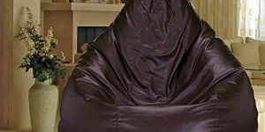 Brown Beans Filled Elite Bean Bag with Footstool