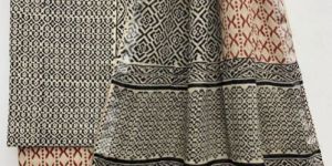 Cotton Suit Material with Linen Dupatta