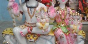 Marble Gauri Shankar Statue