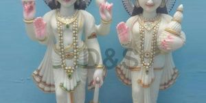 Marble Laxmi Narayan Statue