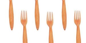 Neem Wood Premium Set of 6 Handmade 100% Natural Dinner Fork