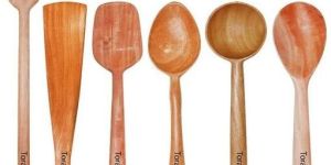 Wooden Cooking Non Stick Essentials Pack of 6 Cooking Serving Spatula