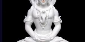 Marble White Shiva Statue