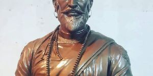 Metal Shivaji Maharaj Bust