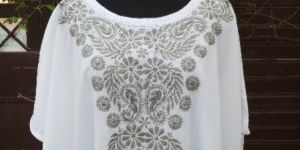 Chikankari Kaftan Dress