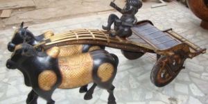 Wooden Antique Bull Cart