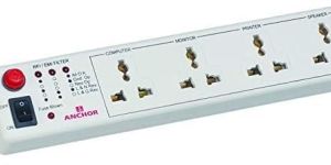 Anchor by Panasonic 6A Spike Guard 4-Way Universal Socket