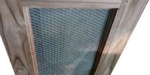 Wooden Mesh Window