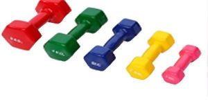 VINYL COATED COLOURED DUMBBELLS