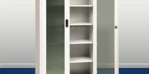 Mac White Book Cabinet