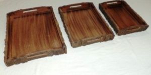 Wood Bark Tray