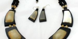 Woven Brass Tri-Metal Necklace Set