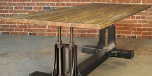 Industrial Crank Dining Table