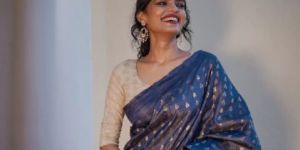 Tassar Staple Full Body Design Silk Saree