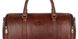 Leather Travel Duffel Bag