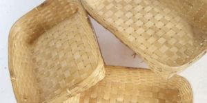 Rectangular Natural Bamboo Tray