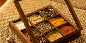 Wooden Spice Box