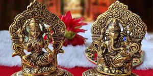 Metal Laxmi Ganesh Idol