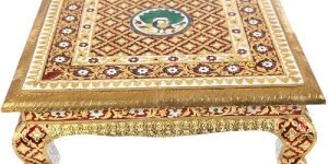 Wooden Meenakari Chowki