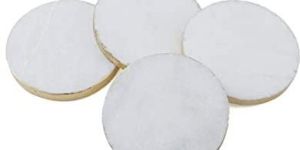 Round White Marble Coaster