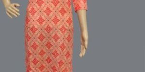 3/4 Sleeve Printed Rayon Kurti