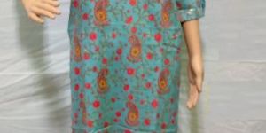 Rayon Foil Print Kurti