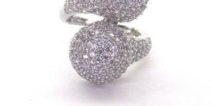 Silver CZ Finger Ring