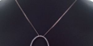 Silver CZ Pendant Set