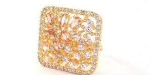 Square Cz Finger Ring