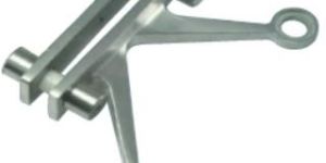 Two Way Spider Fin to Glass 90 Degree