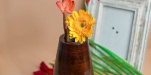 Wooden Small Vase