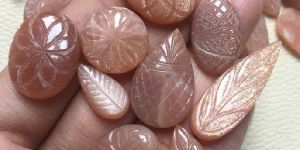 Peach Moonstone Cabochon Gemstone