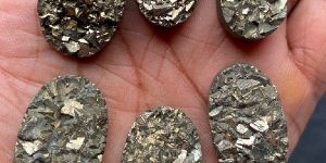 Pyrite Druzy Cabochon Gemstone