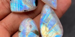 Rainbow Moonstone Cabochon Gemstone