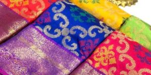 Banarasi Handloom Ikkat Weaving Soft Silk Saree