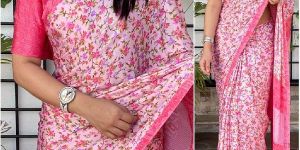 Silk Crepe Printed Sarees