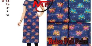 Rulex Foil Print Fabric