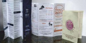 Printed Menu Card