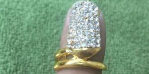 Golden Nail Ring