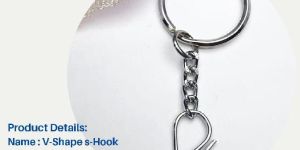S Hook Key Ring