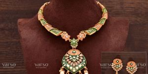Necklace Set Multicolour with Pearl And Designs