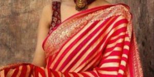 Red Kanjivaram Jacquard Silk Saree
