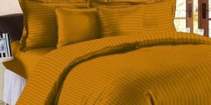 Satin Striped Double Bed Sheets