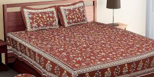 Solid Print Double Bed Sheets