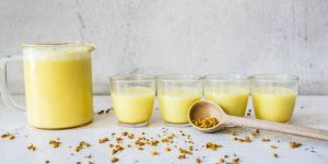 Jaggery and Turmeric Peanut Milk