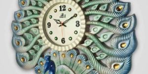 Peacock Shape Wall Clock