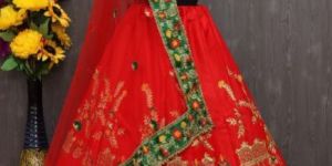 Pure Gaji Silk Hand Work Panetar Style Bridal Lehenga Choli