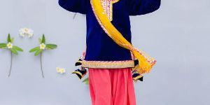 Velvet Kurti and Salwar Set