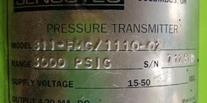 Sensotec pressure transmitter 811-FMG/1110-02
