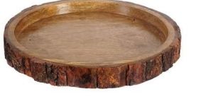 Wooden Round Serving Tray
